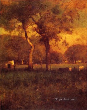 tonalism tonalist Painting - California landscape Tonalist George Inness
